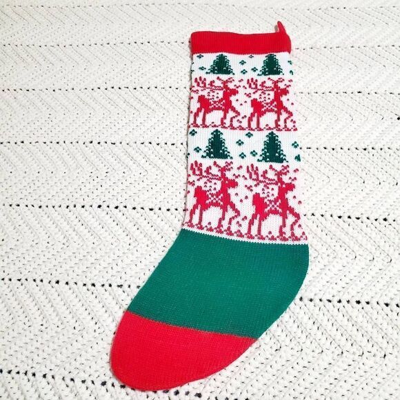 Winter and Tree Christmas Stocking - Picture 2 of 5